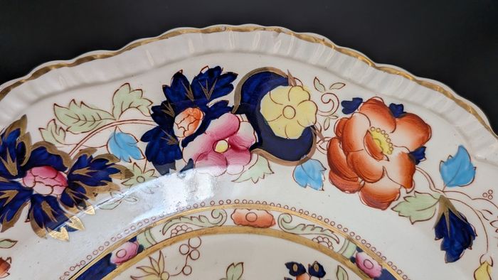 Vintage Mason's Ironstone Mandarin Oval Platter / Large Serving Dish