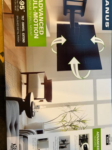 Sanus Advanced Full-Motion Premium TV Wall Mount 46 95 Brand New in Box Model VXF730-B2