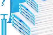Vacuum Storage Bags 12 Pack, Storage Space Saver Bags with Zip Reusable, 4 Jumbo(100  80cm)+ 4 Large + 4 Medium for Clothes Duvets Bedding Quilt Coats Blankets | Free Hand Pump (FREE POSTAGE)