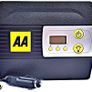 AA 12V Digital Tyre Inflator AA5502  For Cars Other Vehicles Inflatables Bicycles  Shows PSI BAR KPA 3/100 PSI Includes Adaptors, Black Image 4
