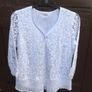 Avalon White Lace Lined Top, Size 14 Image 2