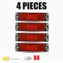 4pcs of Truck LED Side Lights in Red, Yellow, And White; Auxiliary Light Strips; Flashing Image 10