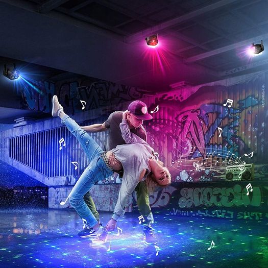 Laser Projector Lights RGB UV DJ Disco Stage Party Lights for Christmas Halloween Birthday Weddin