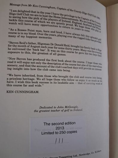 County Sligo Golf Club/ Get to The Point / Stephen Reid/ 2nd limited edition / 2015