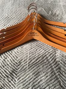 Ralph Lauren wooden hangers x 6