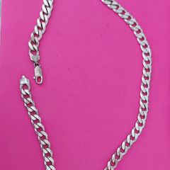 Curb Chunky Necklace .925 Sterling Silver 71g
