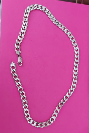 Curb Chunky Necklace .925 Sterling Silver 71g