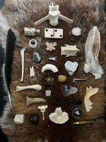 1 Made to Order 30 Piece Bone Throwing Casting Divination Set Osteomancy Witch Spells Readings Future Oracle Gypsy