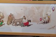 "Boris" O' Klein engraving hand coloured signed in Pencil