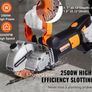 Electric Wall Chaser, Wall Groove Cutting Machine 133mm, Groove Cutting Machine Depth 42mm, Wall Slotting Machine 2500W, Wall Cutting Cutter Machine with Water Pump Image 6