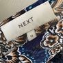 Ladies NEXT navy maxi dress Size 14 Image 3