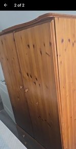 wooden wardrobe