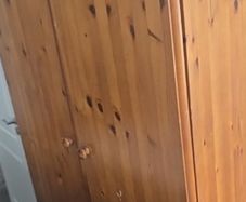 wooden wardrobe