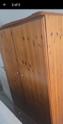 wooden wardrobe