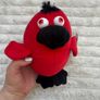 Novelty Toy World Soft Red Bird approx. 16 cm. Please see photos Image 4