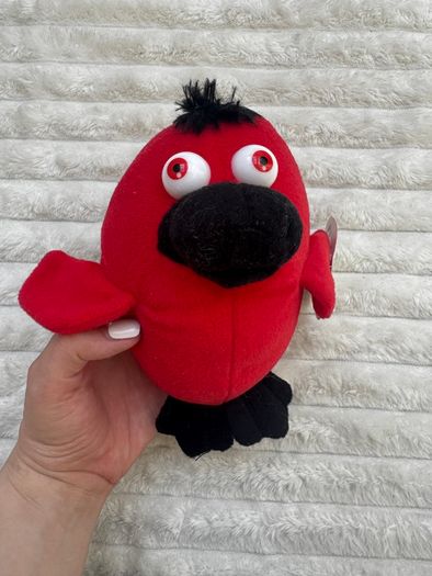 Novelty Toy World Soft Red Bird approx. 16 cm. Please see photos