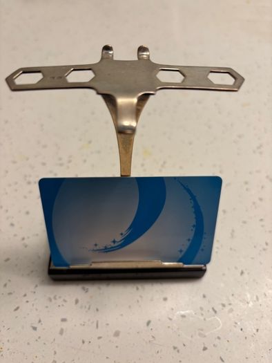 Art deco 1931 Birmingham solid silver stand.  Weighted