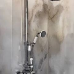 Victorian thermostatic rainfall shower chrome