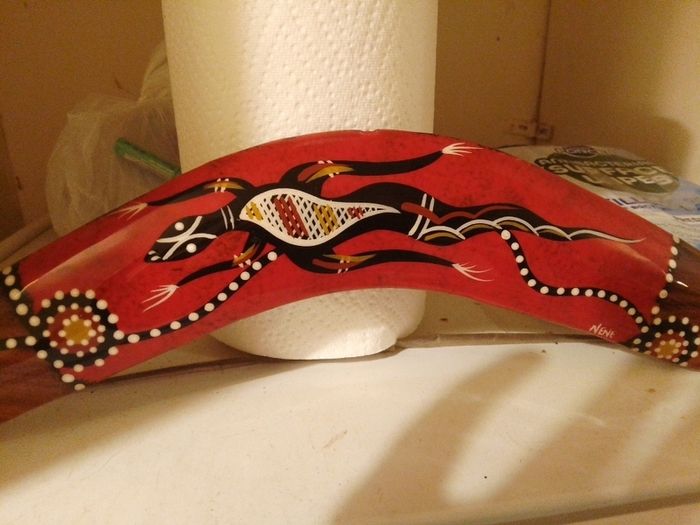 wiradjuri tribe authentic boomerang