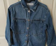 Oversized denim shirt - Zara