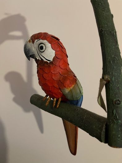 Handmade bird parrot