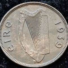 [#110] - Ireland 1939 | Irish 1/4d | Farthing | Woodcock | KM.9