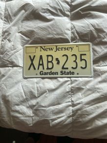 American Car Reg plate.