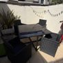 Outdoor Dinning Table Rattan Cube 4 seater Image 5
