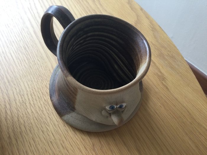 Pottery mug novelty
