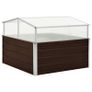 Greenhouse Brown 100x100x85 cm Galvanised Steel Image 5