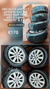 Various 15" 16" 17" 18" inch 5x112 with 57.1 c/b VAG Audi VW Volkswagen Single Alloy Spare Wheel & Sets @ OCG