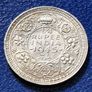 Excellent 1945 Bombay India - British  1/4 Rupee - George VI Silver coin Image 2