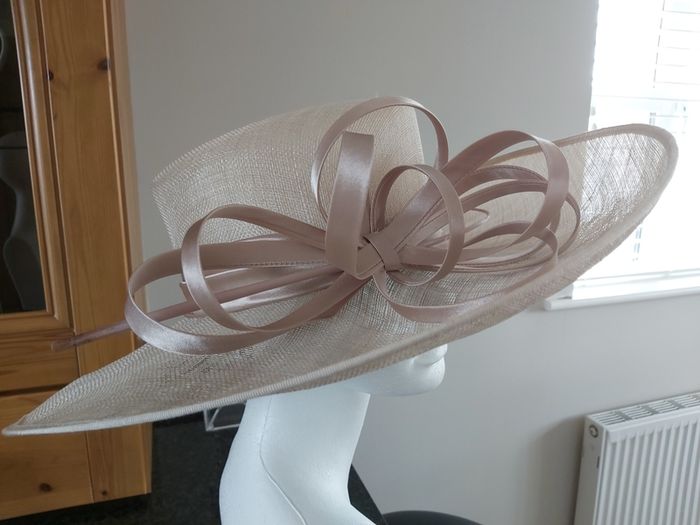 Stunning Oatmeal / Blush Wide Rimmed Hat by Linea