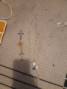rosary beads & crosses