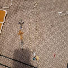 rosary beads & crosses