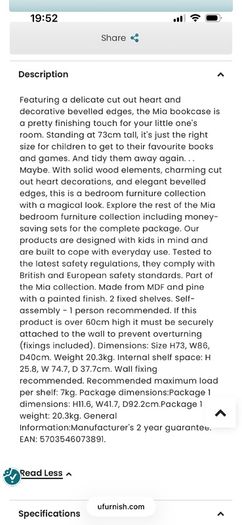 Kids Bookshelf Unit