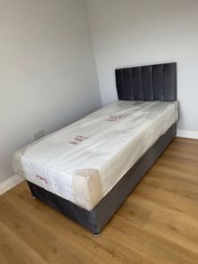 New single bed with memory foam mattress for sale - unique and stylish stuff - Payment After delivery