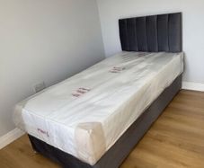 New single bed with memory foam mattress for sale - unique and stylish stuff - Payment After delivery