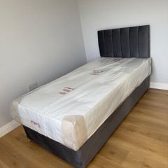 New single bed with memory foam mattress for sale - unique and stylish stuff - Payment After delivery