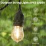 Festoon Lights Outdoor String Lights 48FT with 15+3 Plastic Bulbs IP65 Festoon Lights Mains Powered Patio Lights (FREE POSTAGE) Image 5
