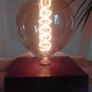Solid Walnut Base Table Lamp Image 2