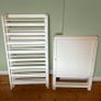Large White Wooden Baby Cot | Great Condition Image 2