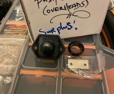 Push locks for camper van cabinets