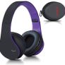 MULTIPLE COLOURS AVAILABLE Wireless Bluetooth Headphones Over Ear, Hi-Fi Stereo Headset with Deep Bass, Foldable and Lightweight, Wired and Wireless Modes Built in Mic for Cell Phones Image 4