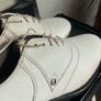 Vintage Footjoy classic golf shoes mens in cream leather Image 6