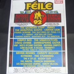 Feile Festival Ireland 1992 Concert Poster Repro (The Third Trip To Tipp)