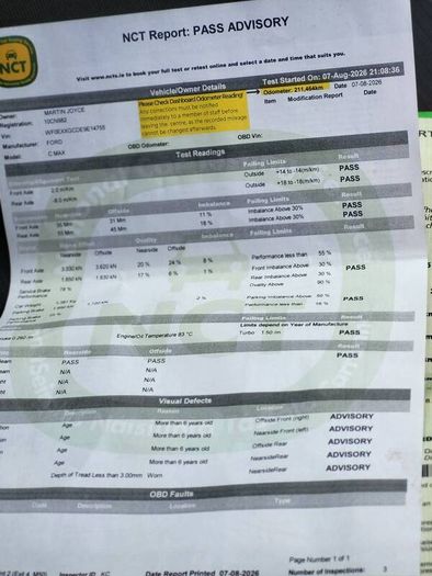 2010 Ford C Max 1.6 Diesel  Low Tax Bracket  200 Yearly NEW NCT FOR I YEAR