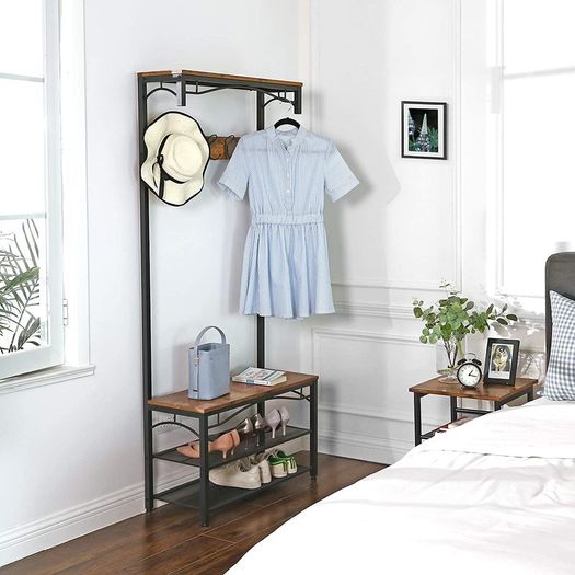 New Industrial Hallway Bedroom Coat Rack - FREE P&P