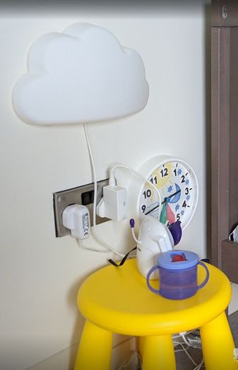 IKEA UPPLYST led wall lamp, cloud white