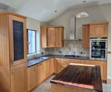 Kitchen - Oak doors with Panga Panga worktop